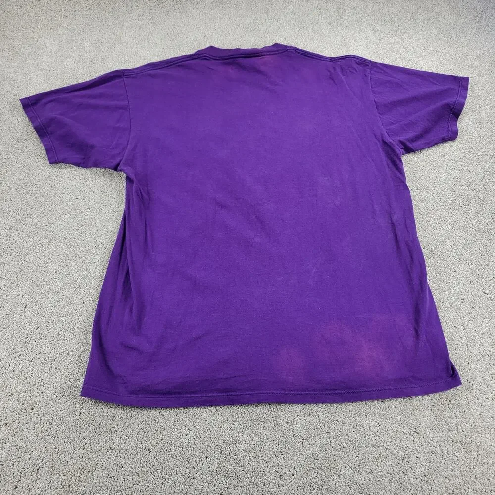 Mickey‎ Inc Womens T-shirt XL Purple Walt Disney World 25th Anniversary Cotton